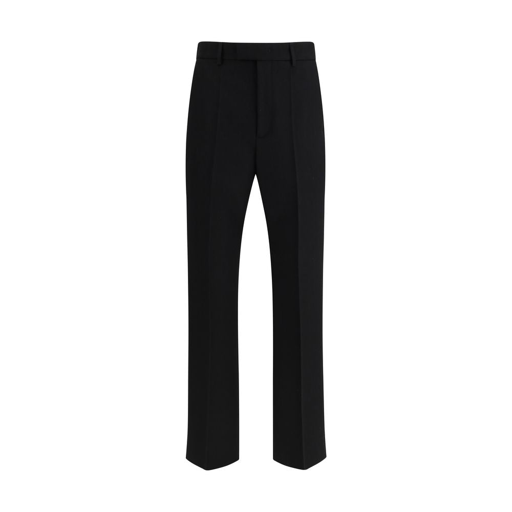 Valentino Garavani Schwarze Wollhose aus Fleece