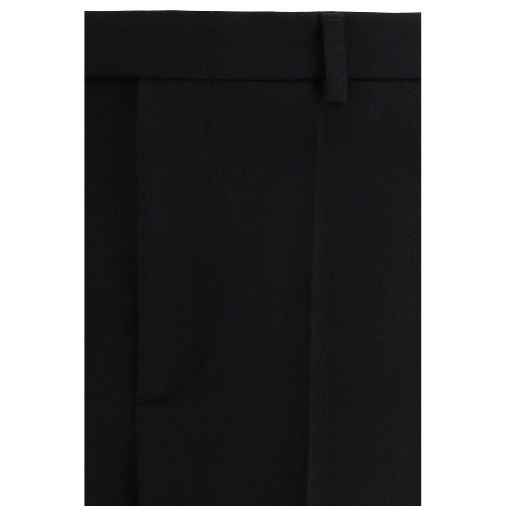 Valentino Garavani Schwarze Wollhose aus Fleece