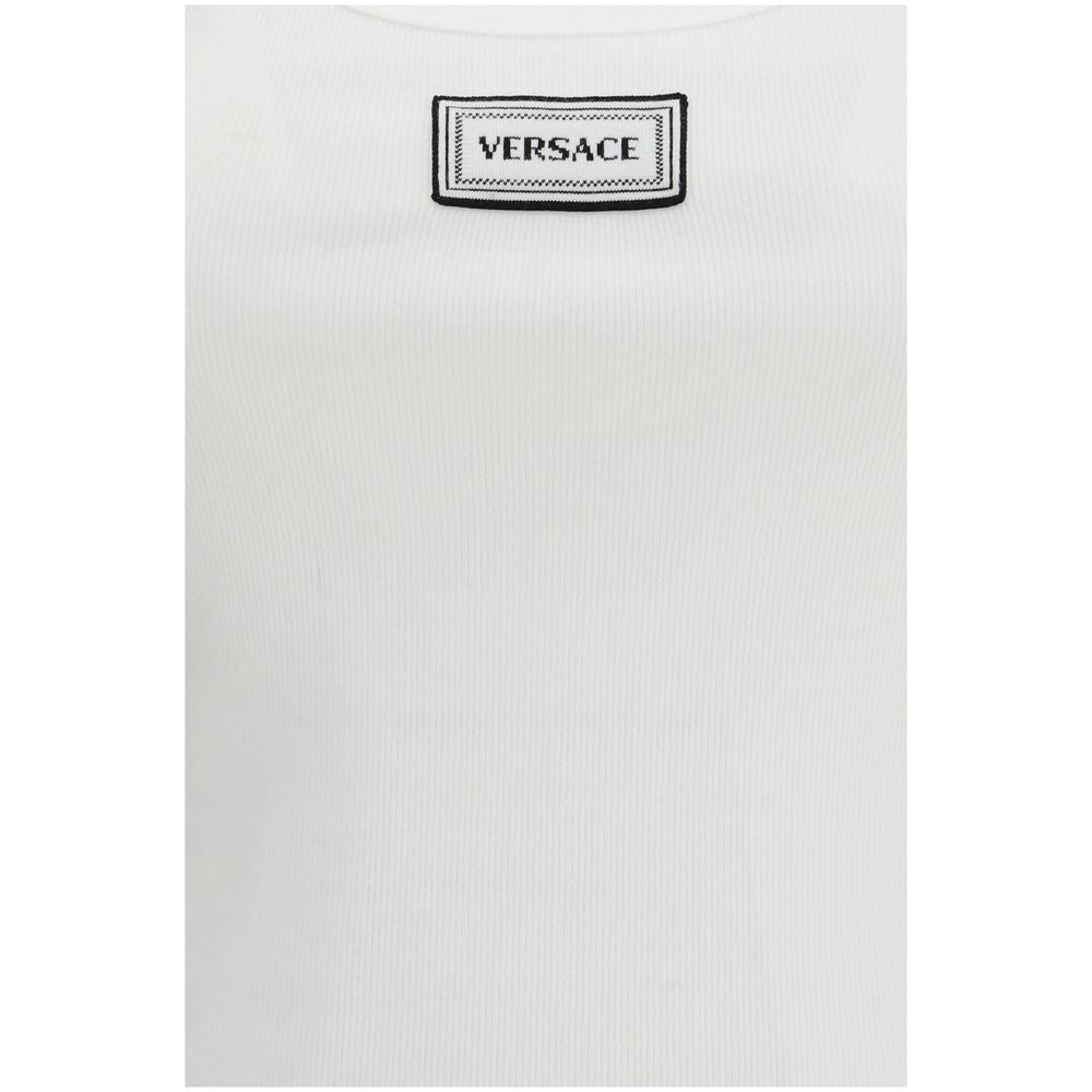 Versace Weiße Baumwoll-Tanktops