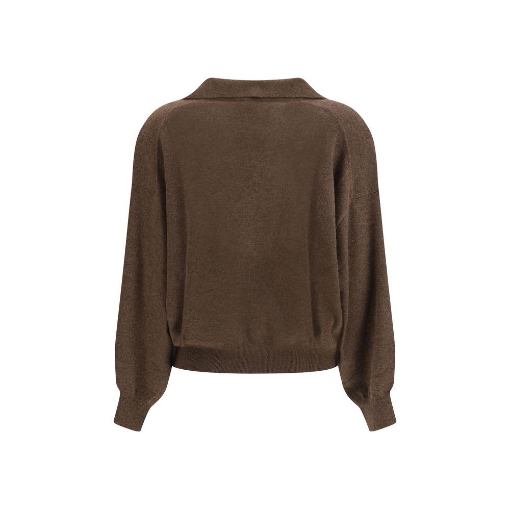 Lisa Yang Brauner Kaschmir-Pullover