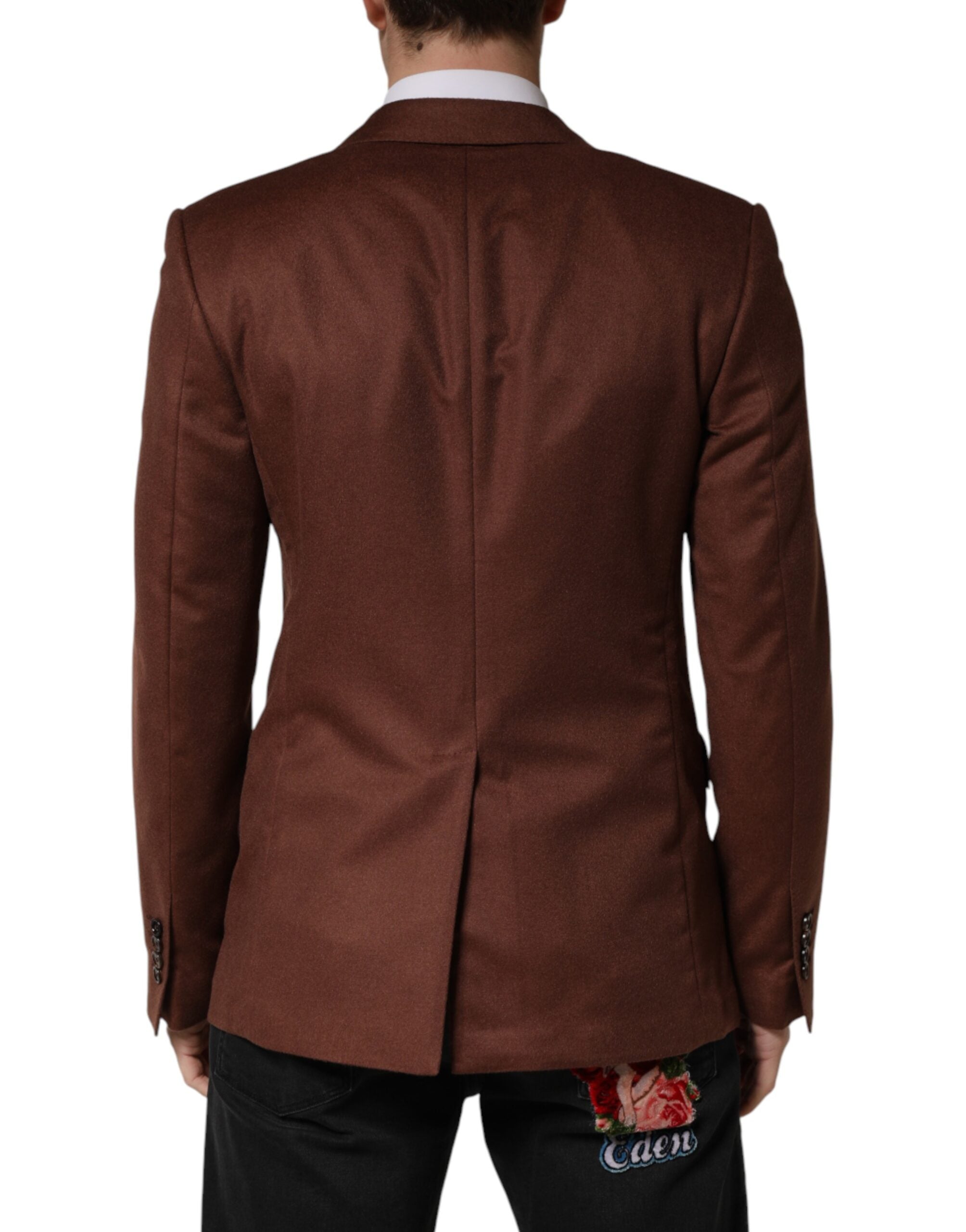 Dolce & Gabbana Brauner Kaschmir-Sakko mit Einreiher