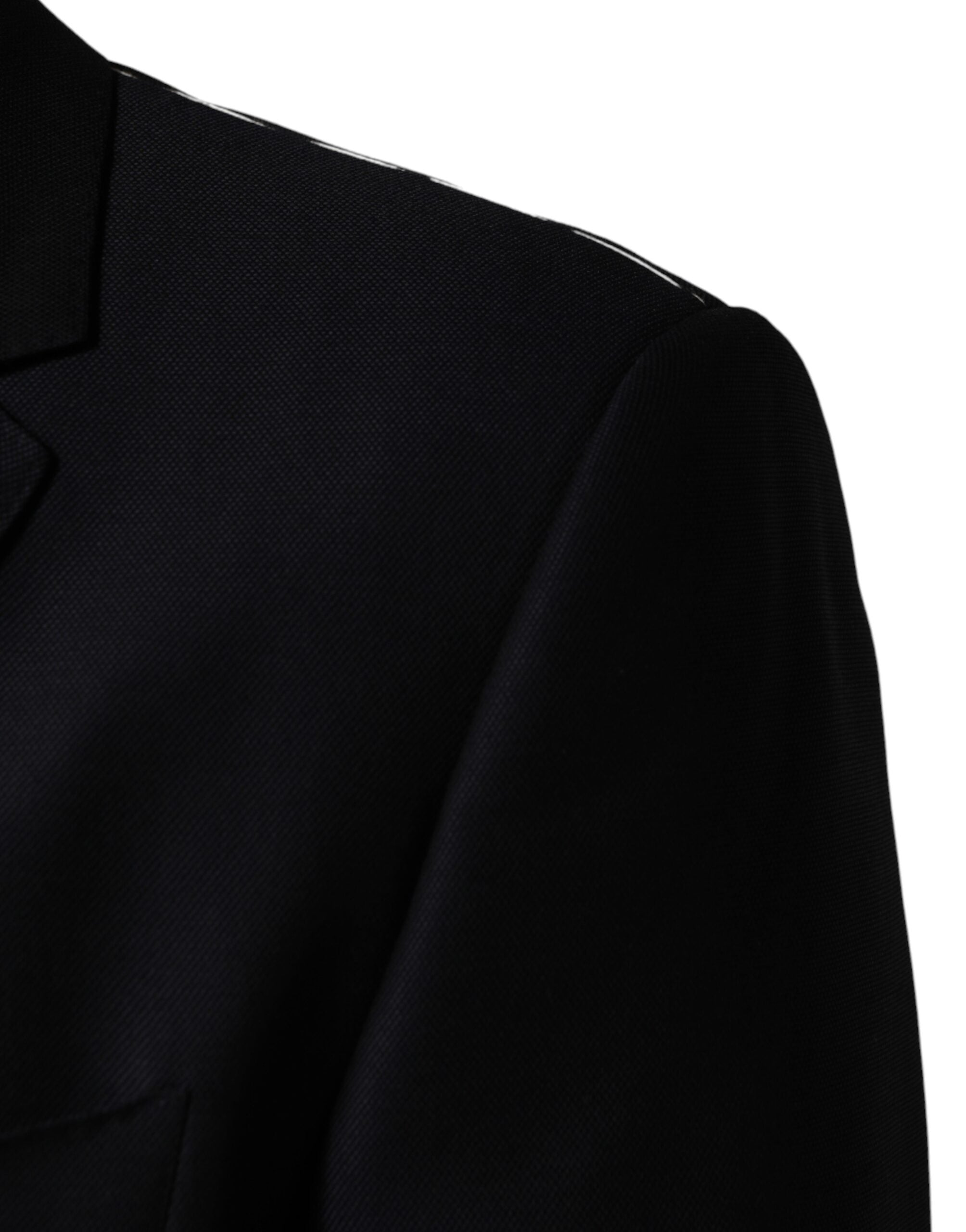 Dolce & Gabbana Schwarzer MARTINI Sakko mit Einreiher