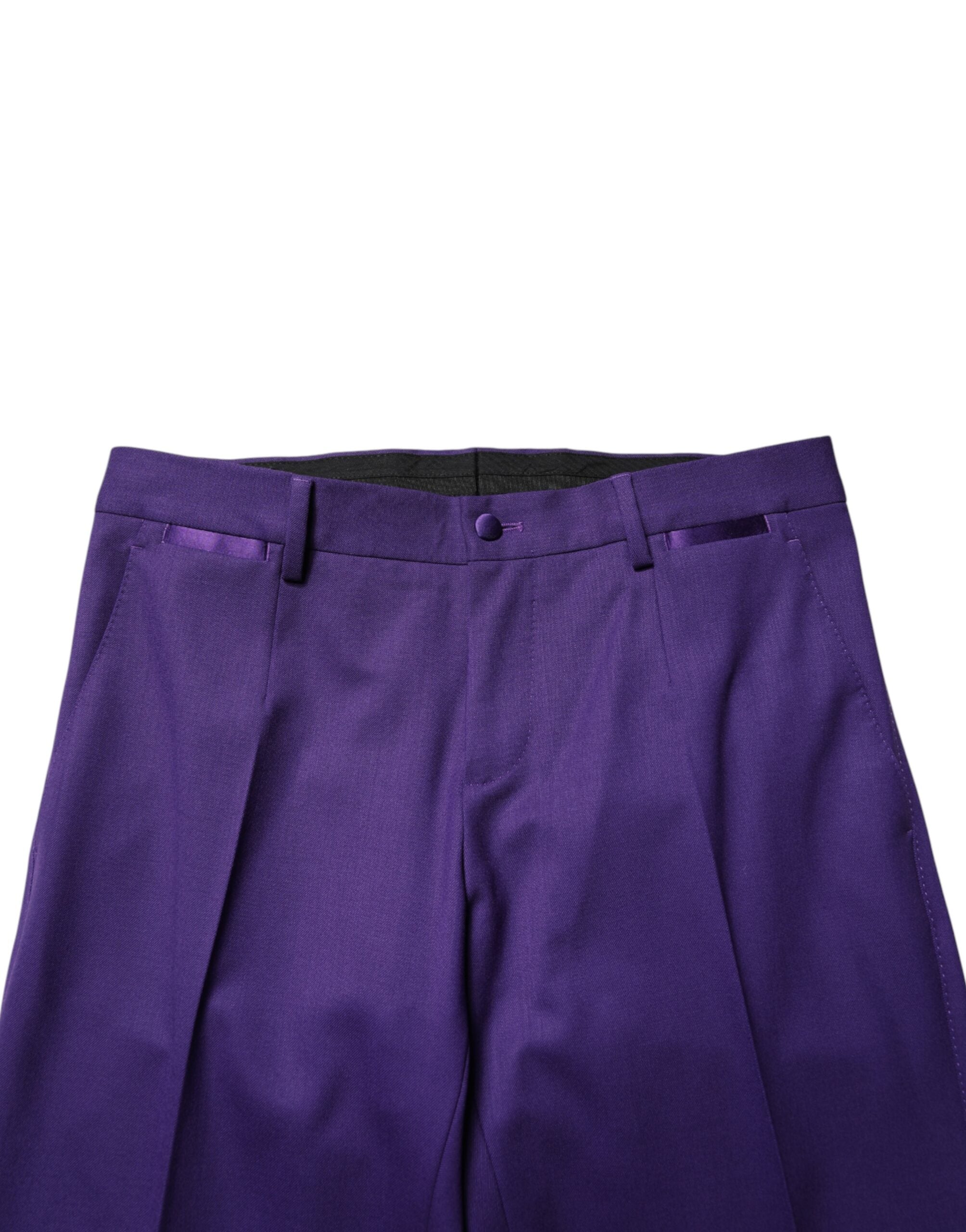 Dolce & Gabbana Lila Woll-Röhrenhose für Herren