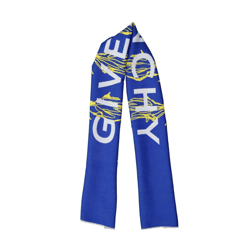Givenchy Blaues Seidenschal