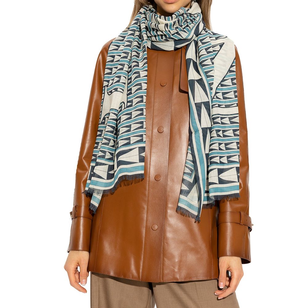 Lanvin Blauer Wollschal
