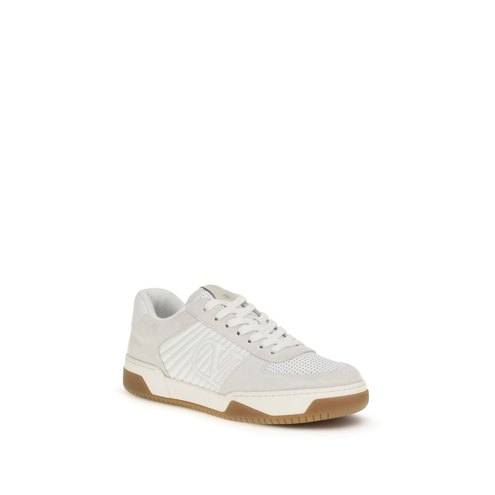 Valentino Garavani Weiße Kalbsleder Bos Taurus Athletic Sneaker