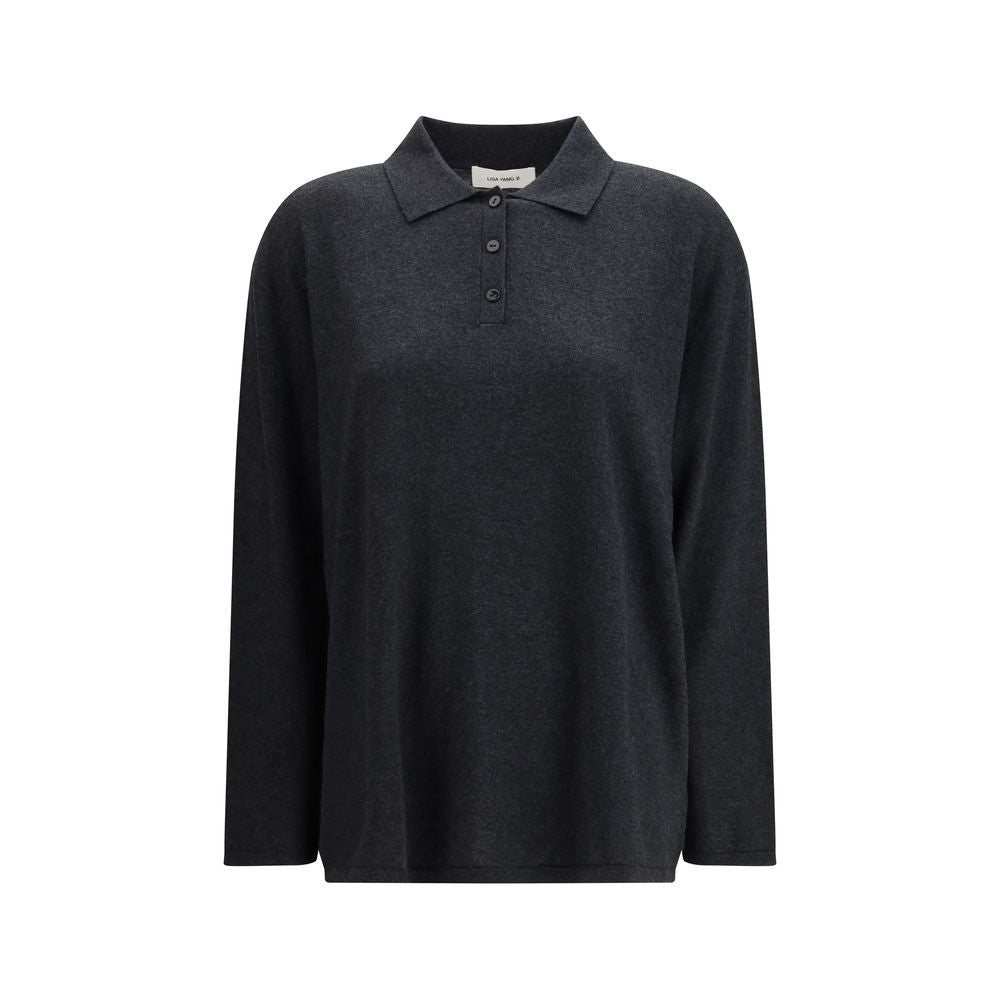 Lisa Yang Grauer Baumwollpullover