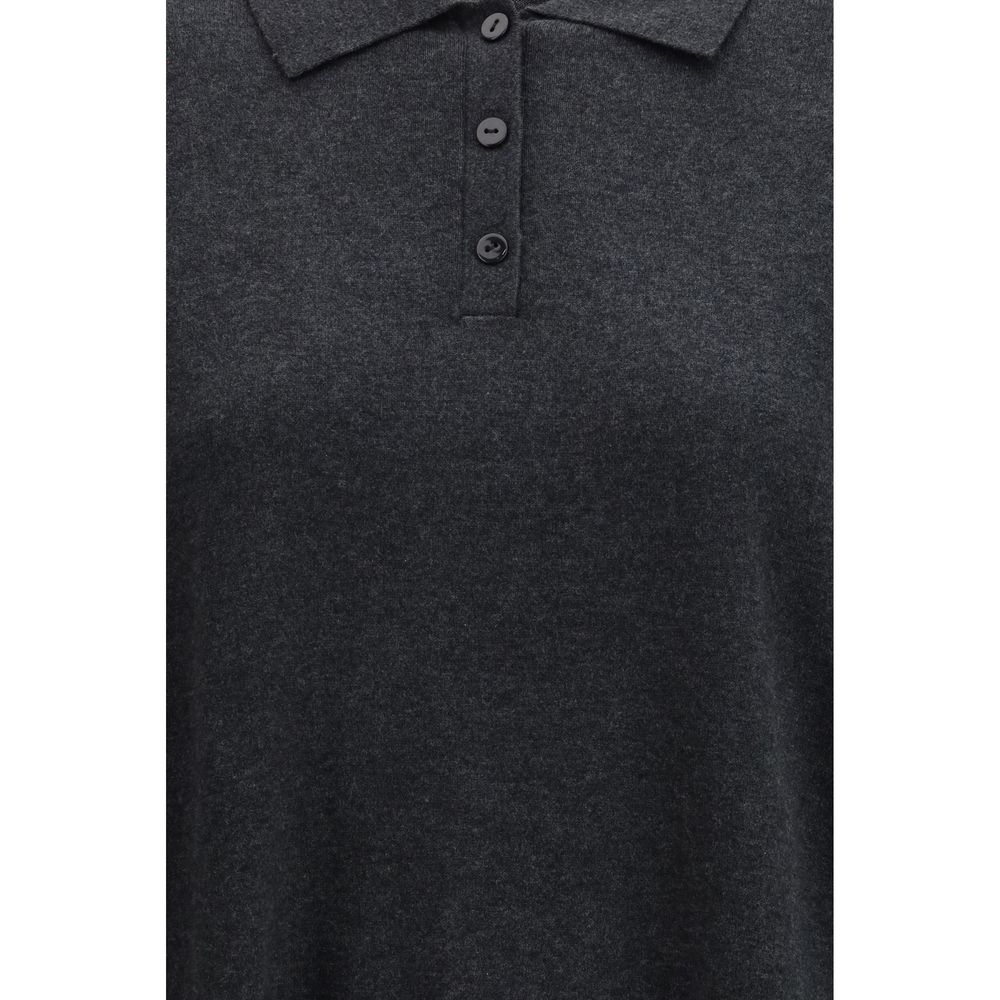 Lisa Yang Grauer Baumwollpullover