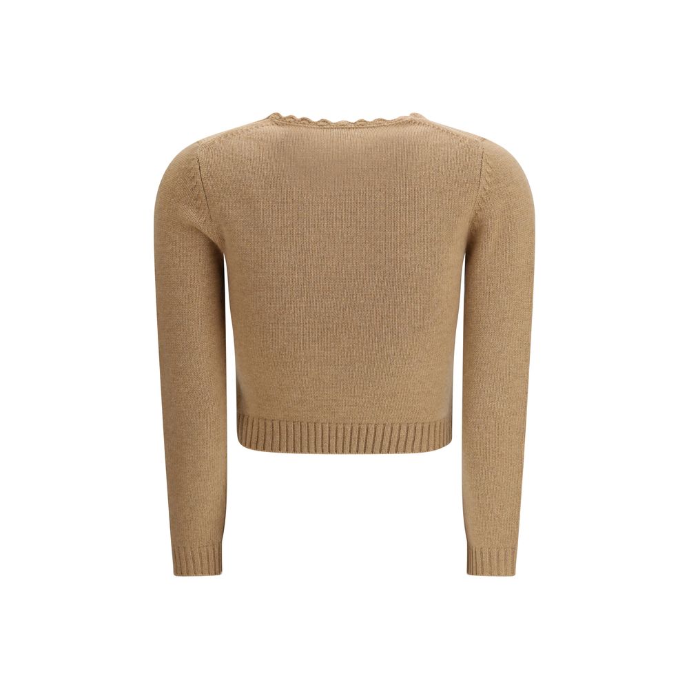Chloé Brauner Wollpullover