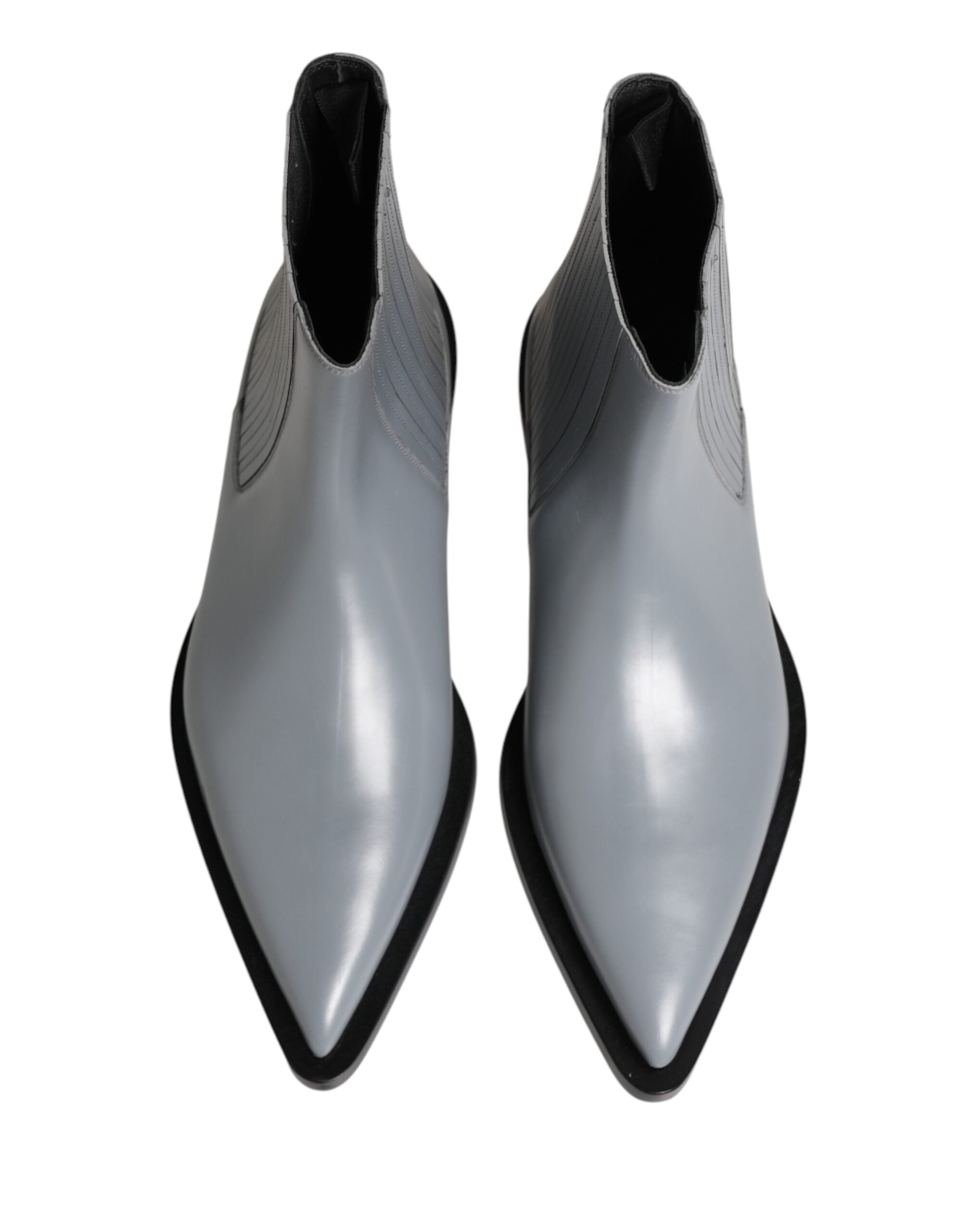 Dolce & Gabbana Hellgraue Chelsea Ankle Boots