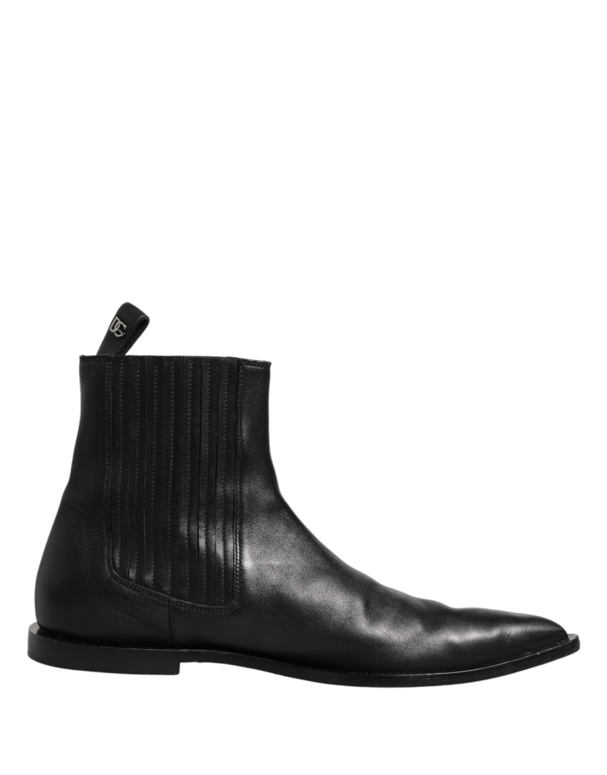 Dolce & Gabbana Schwarze Chelsea Herren Kurzschaft Stiefel Schuhe