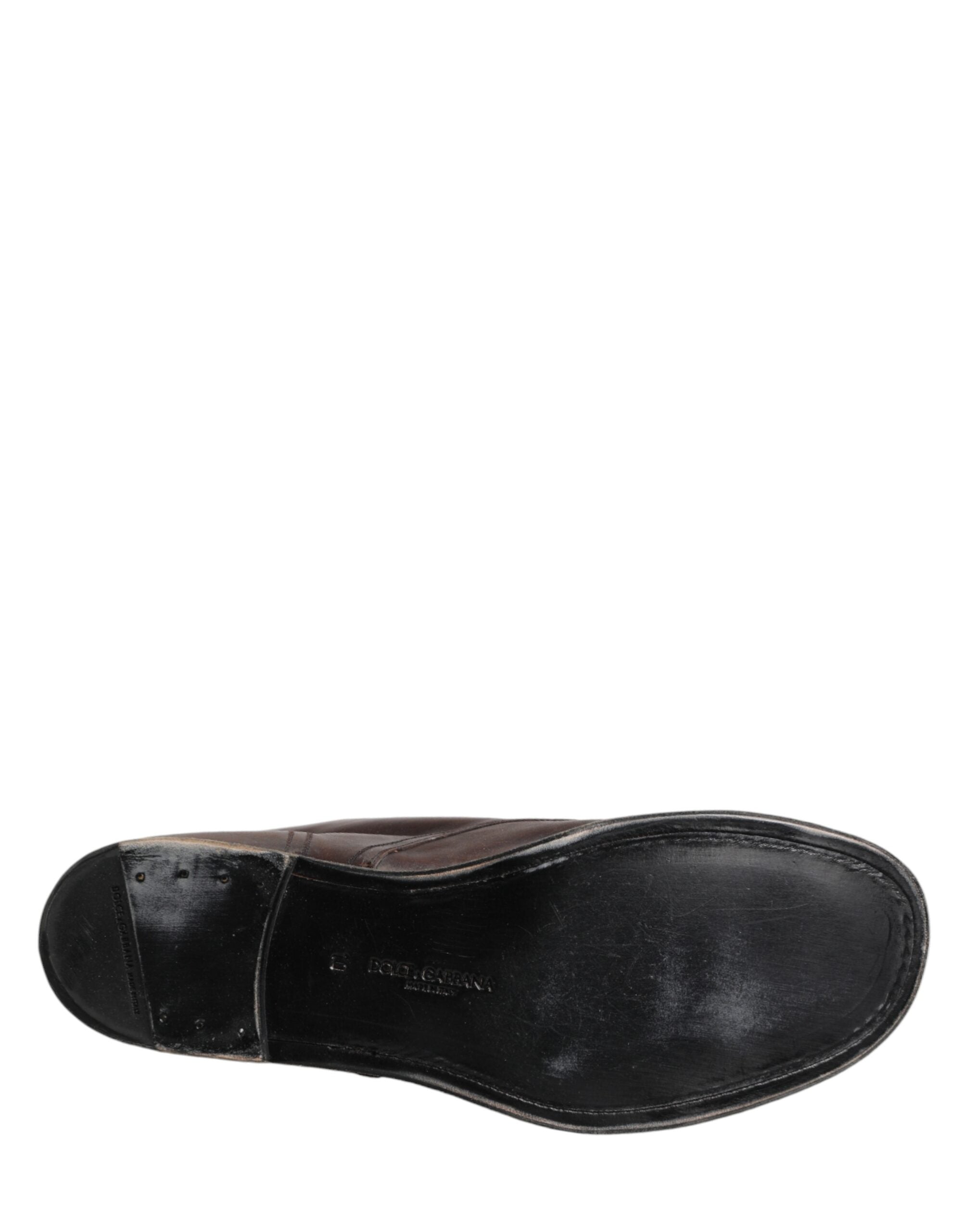 Dolce & Gabbana Braune Schnürstiefeletten Herren Schuhe
