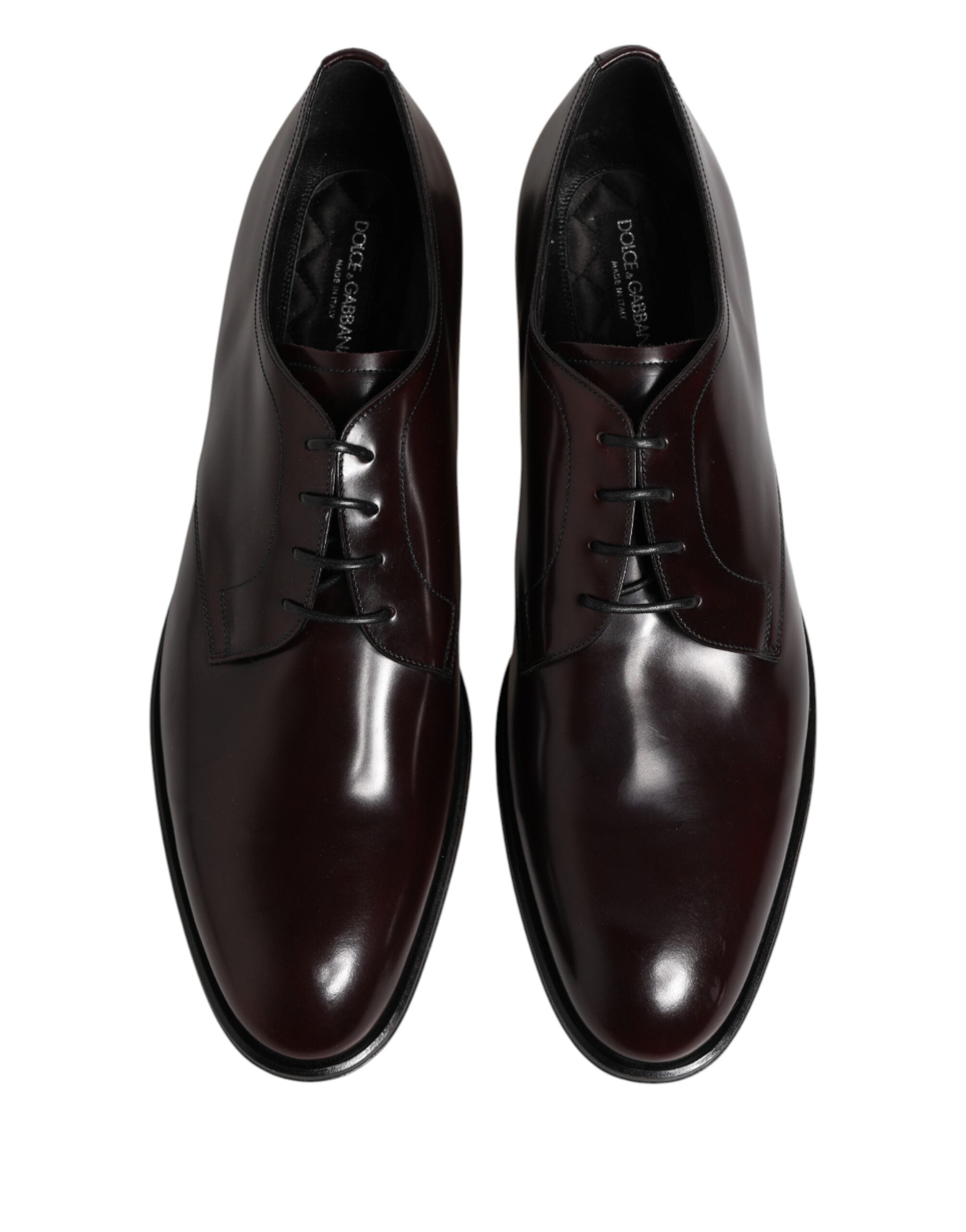 Dolce & Gabbana Schwarze Schnür-Derbys aus Leder für Herren