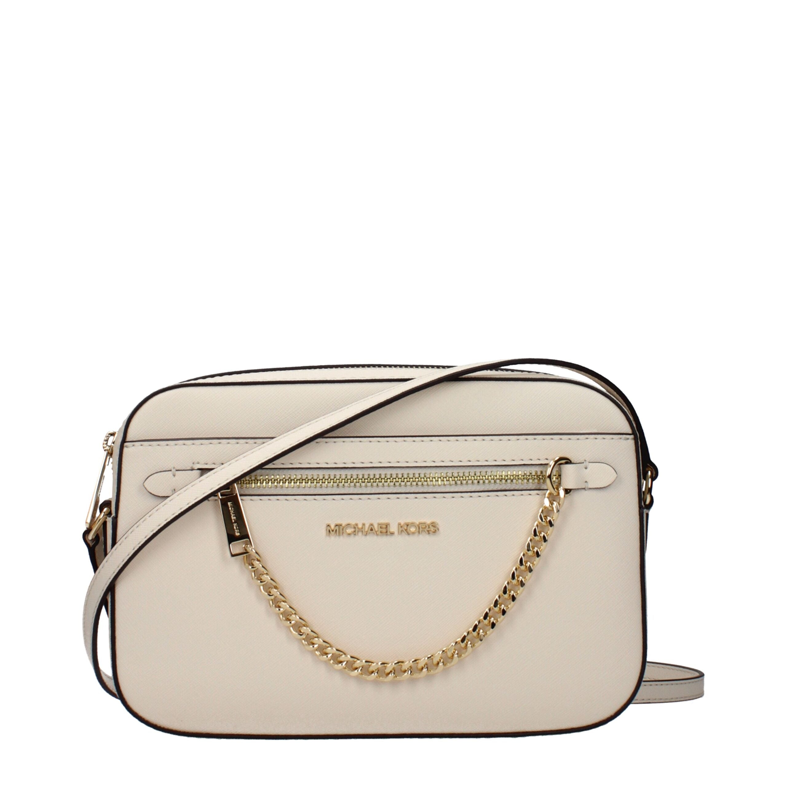 Michael Kors Beige Leder Crossbody Bag