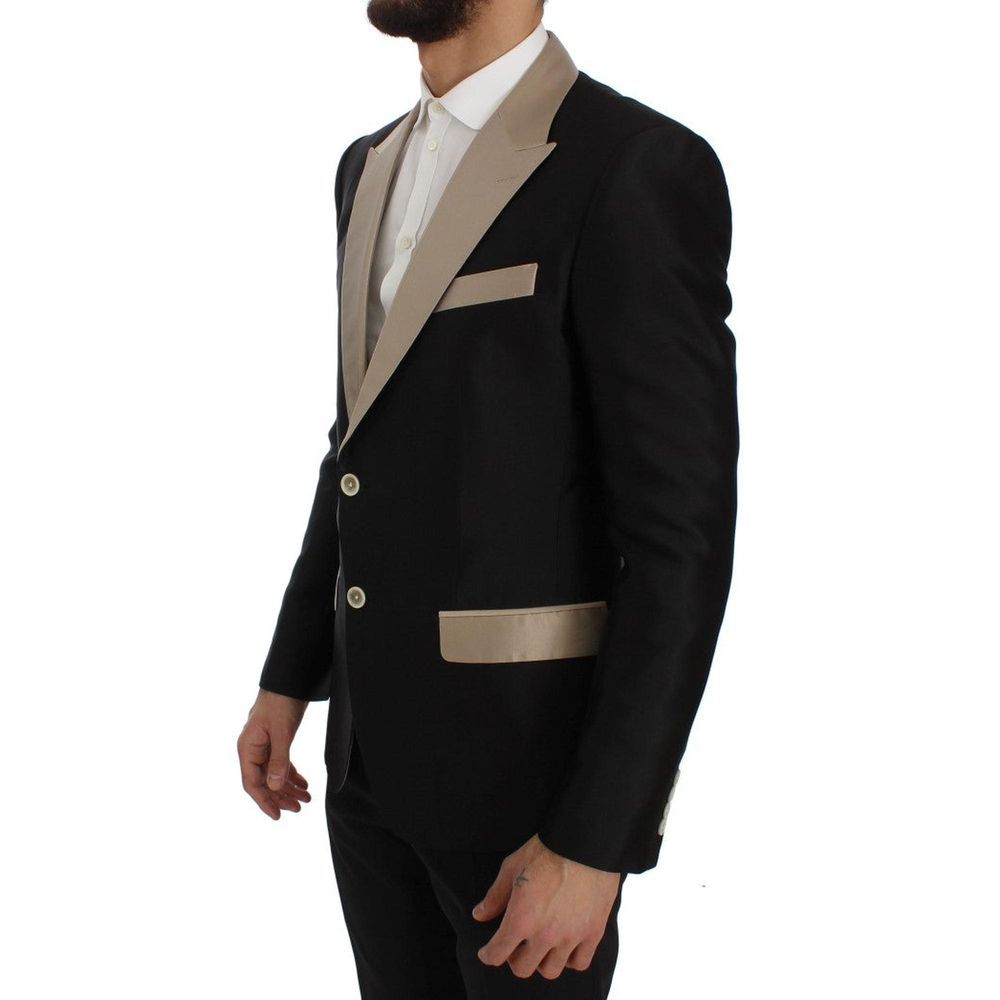 Dolce & Gabbana Schwarzer Seidenblazer