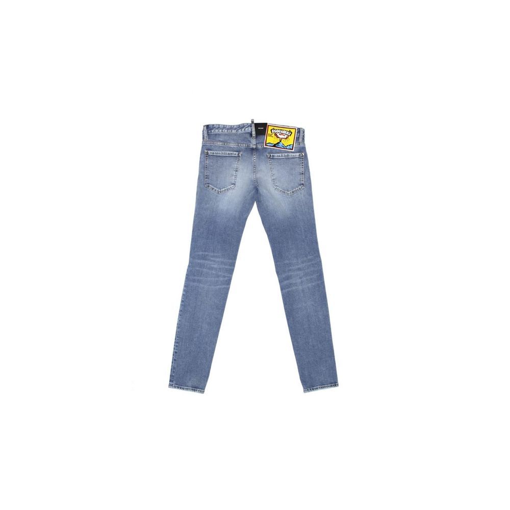 Dsquared² Blaue Jeans aus Baumwolle im geraden Schnitt