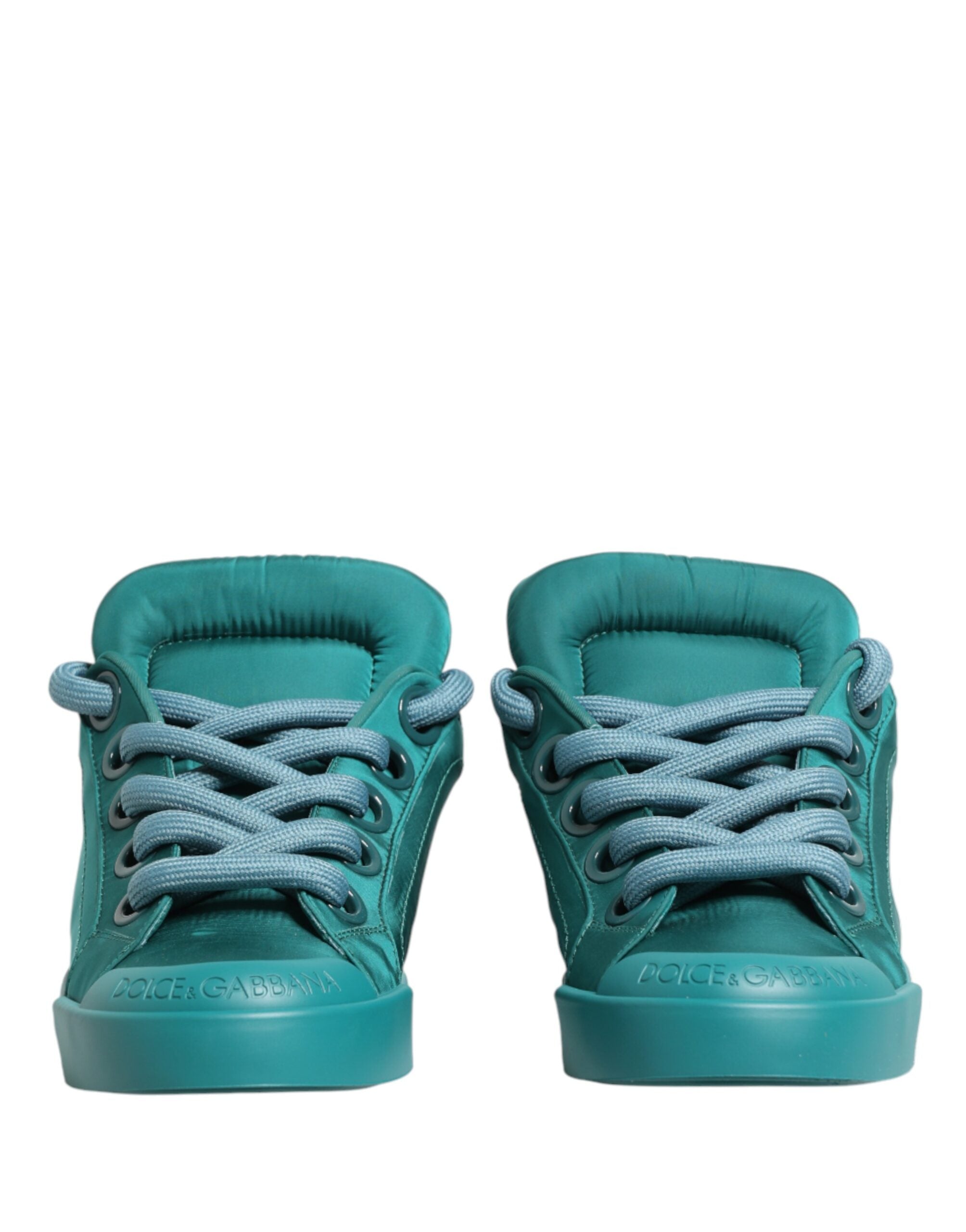 Dolce & Gabbana Teal Portofino Herren Low-Top-Sneaker