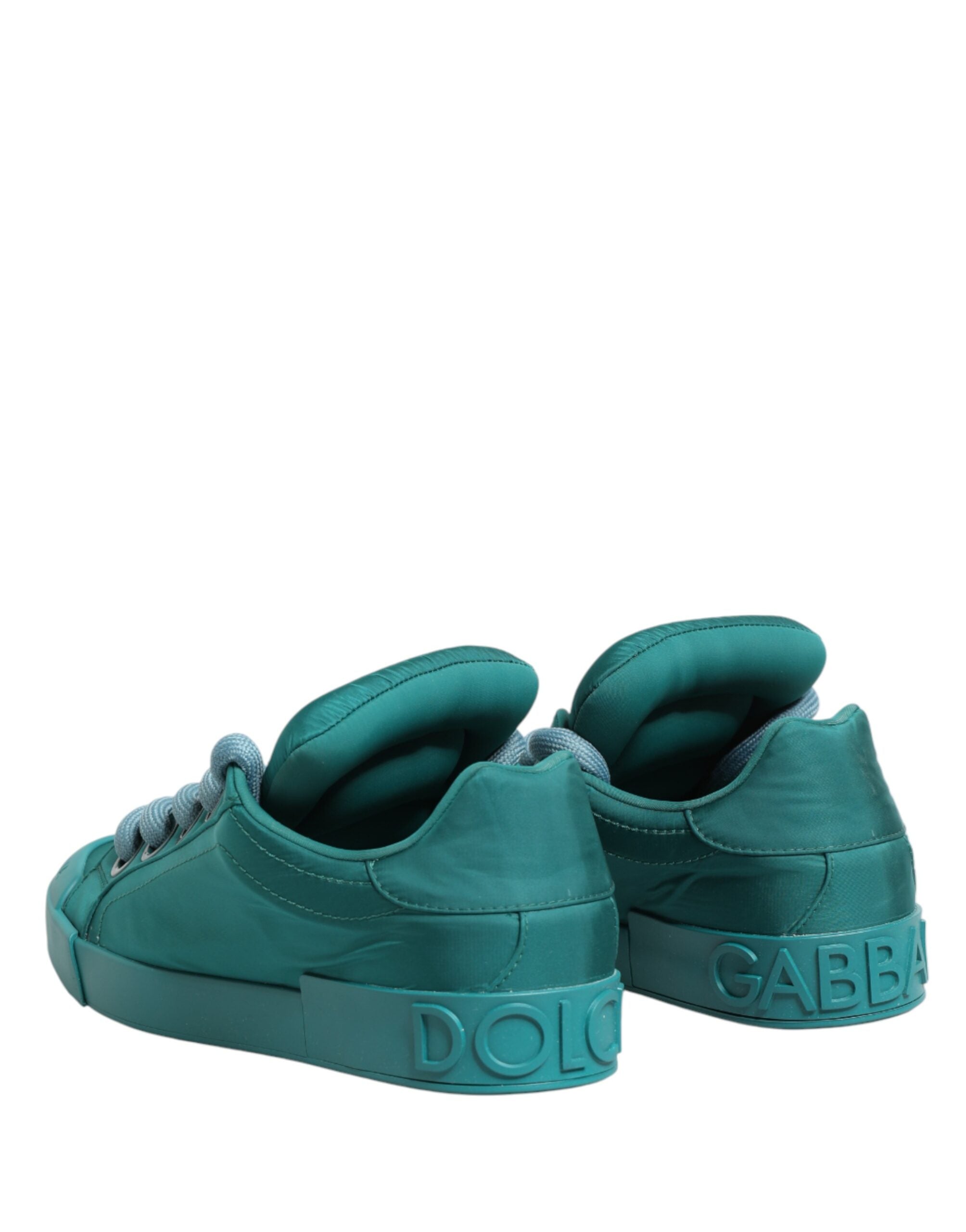 Dolce & Gabbana Teal Portofino Herren Low-Top-Sneaker