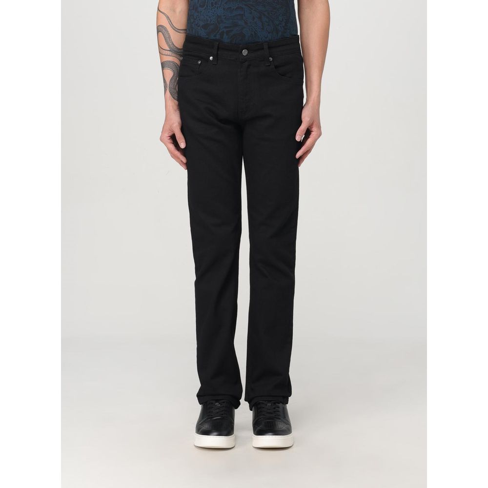 Just Cavalli Schwarze Baumwoll-Jeans mit geradem Bein