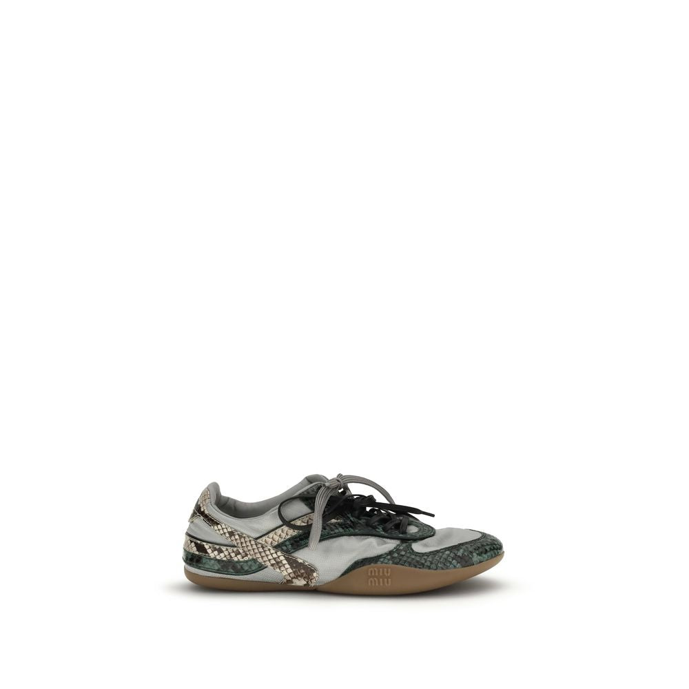 Miu Miu Graue Sneaker aus anderen Fasern