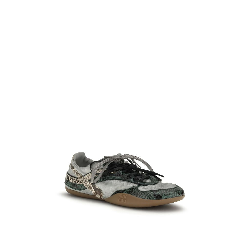 Miu Miu Graue Sneaker aus anderen Fasern