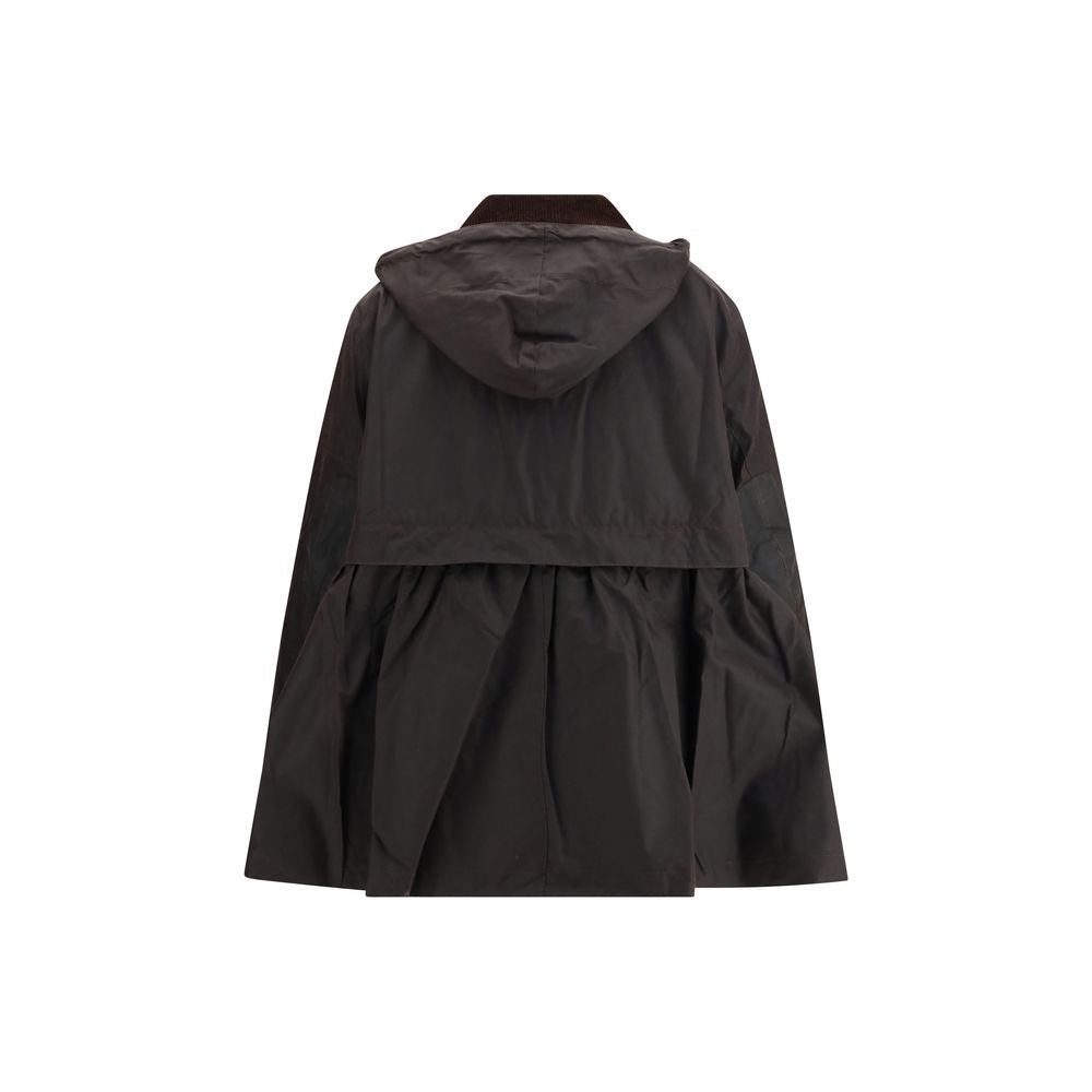 Barbour Brauner Baumwollmantel