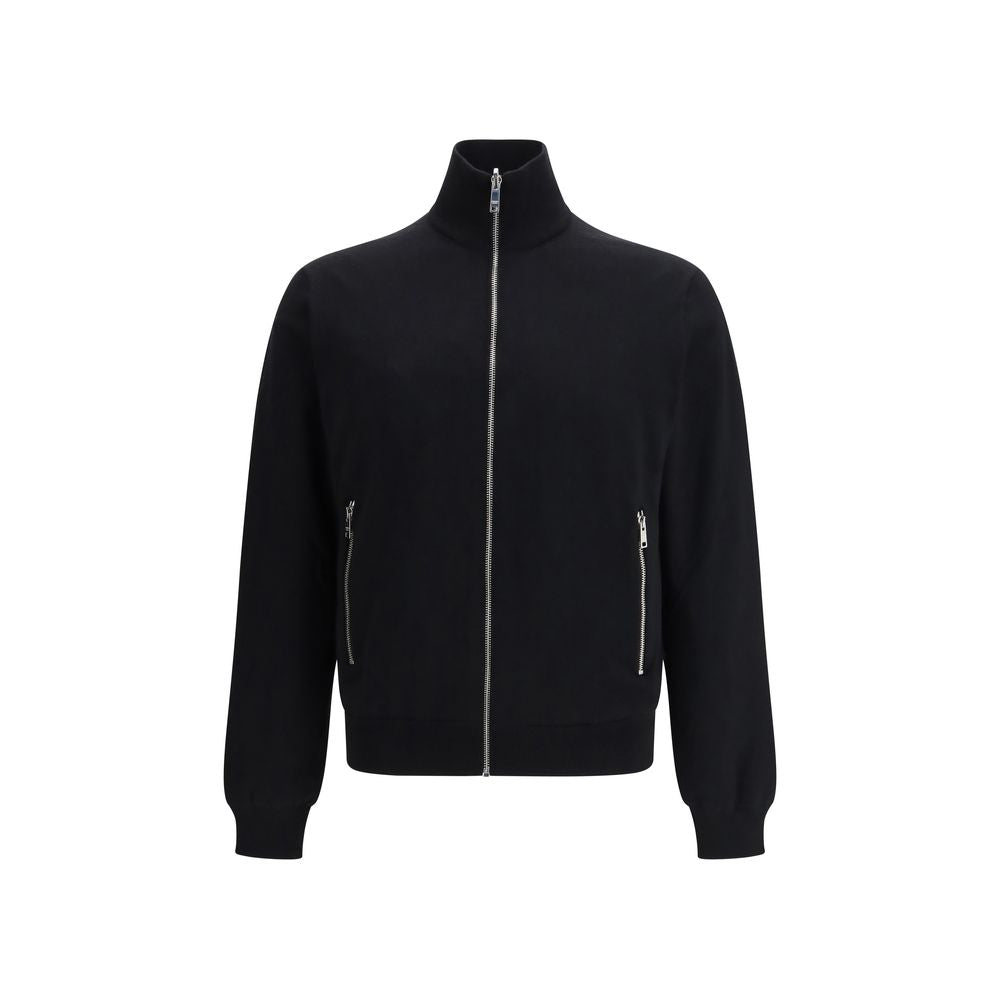 Prada Schwarze Oversize-Jacke aus Wolle Oves Aries
