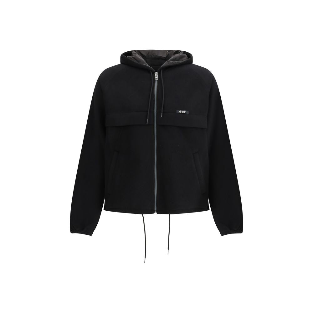 Prada Schwarze Shell-Jacke aus Polyester