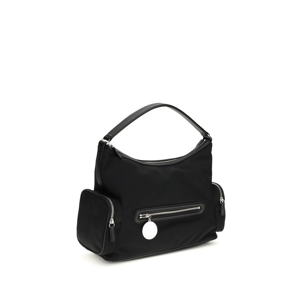 Stella McCartney Schwarze Bos Taurus Kalbsleder Schultertasche
