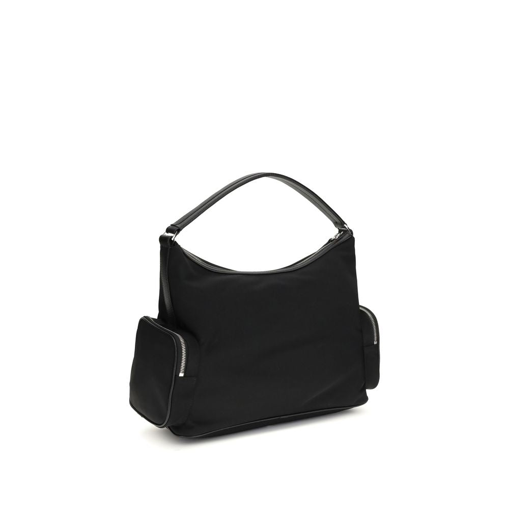 Stella McCartney Schwarze Bos Taurus Kalbsleder Schultertasche
