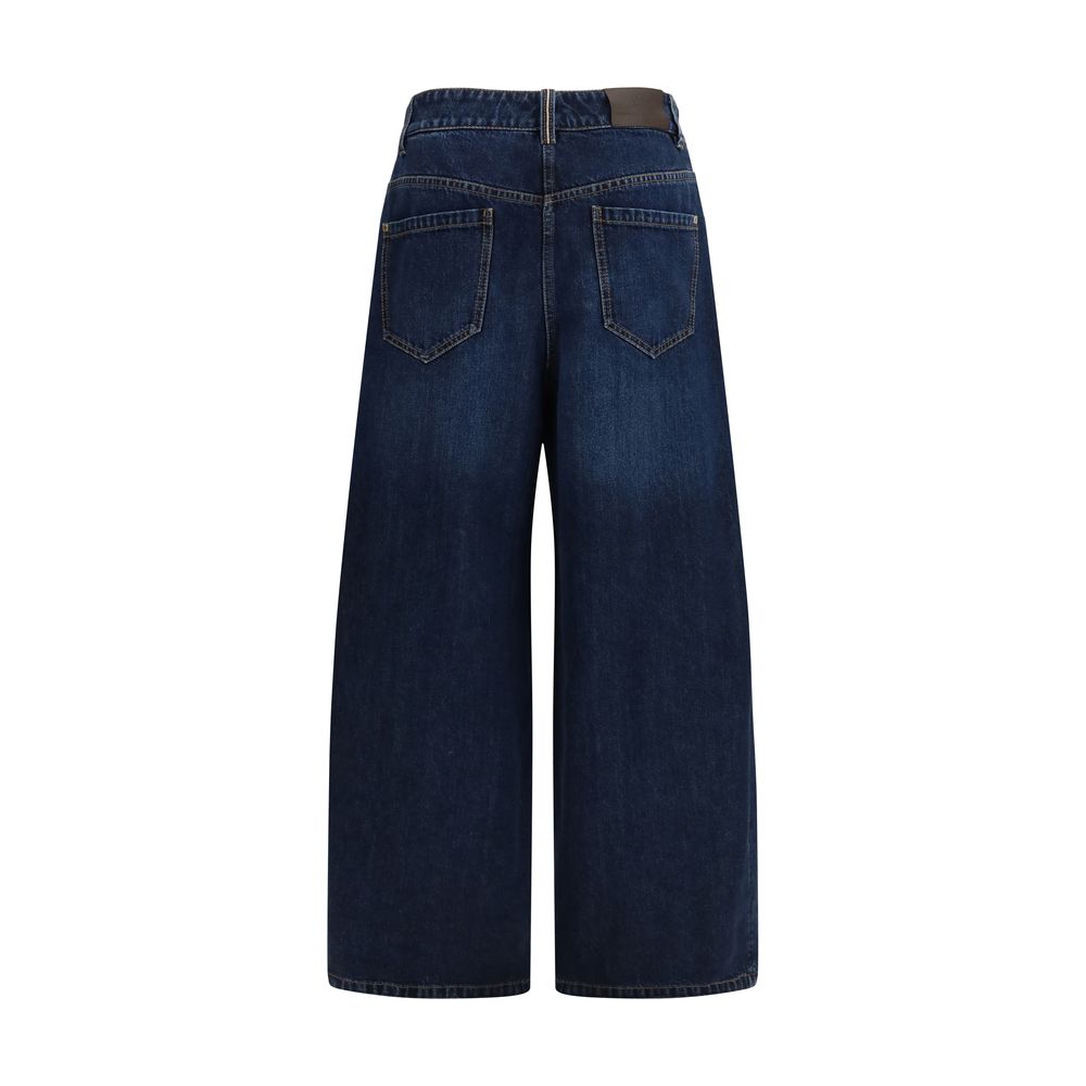Brunello Cucinelli Blaue Baumwolljeans Denim
