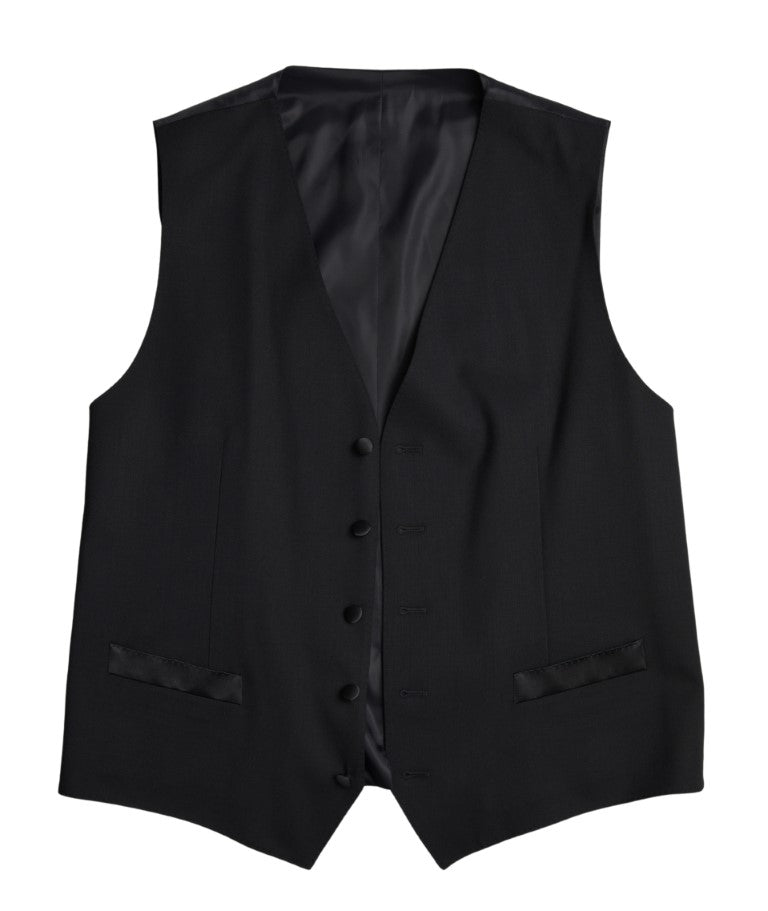 Dolce & Gabbana Schwarzer Woll-Zweiteiler