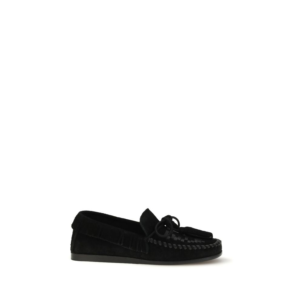 Isabel Marant Schwarze "Bos Taurus" Kalbsleder Loafer zum Hineinschlüpfen
