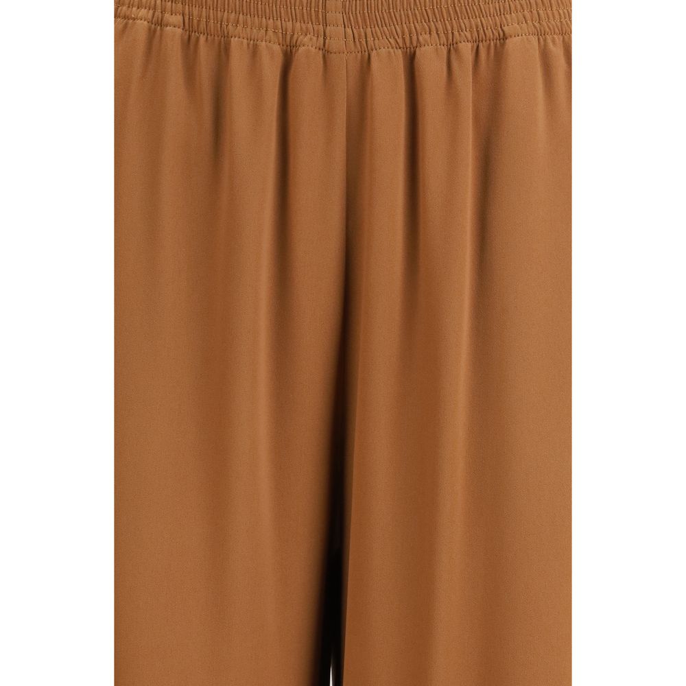 Fabiana Filippi Braune Viskose-Freizeithose