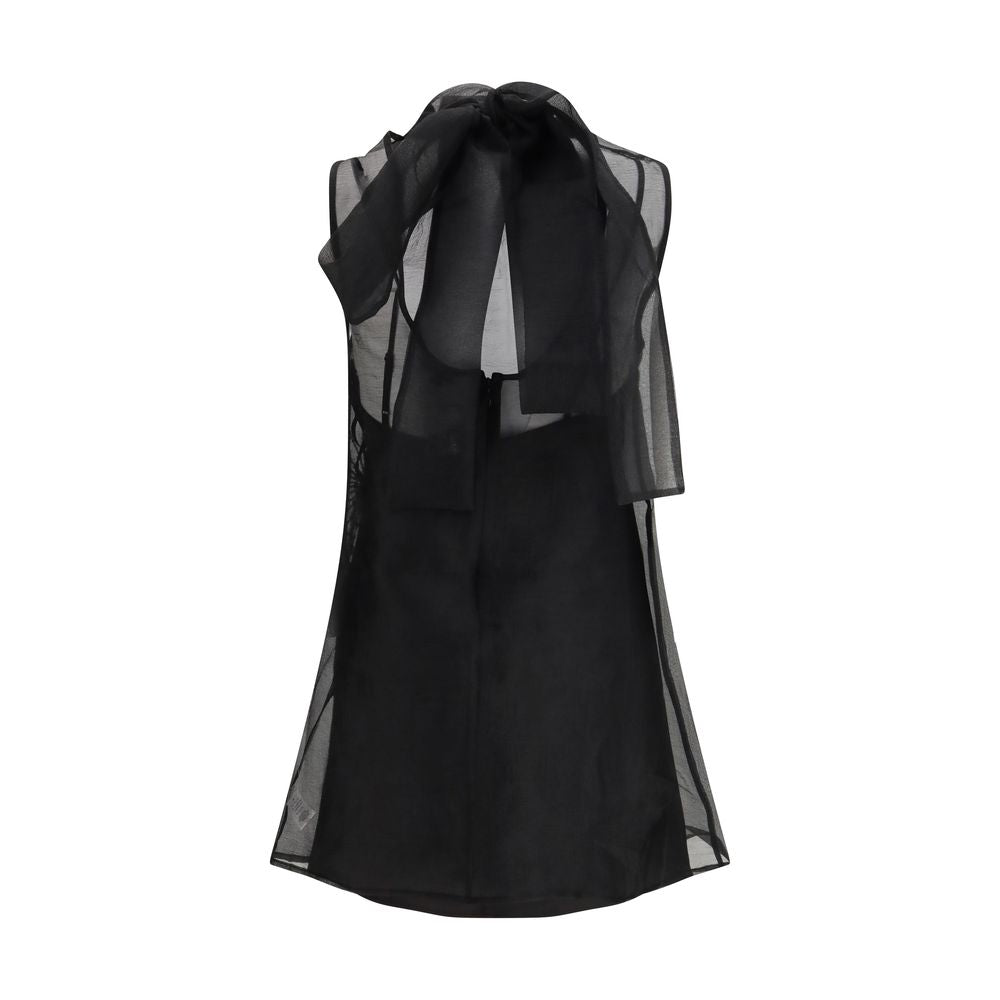 Staud Schwarzes Freizeitkleid aus Polyester
