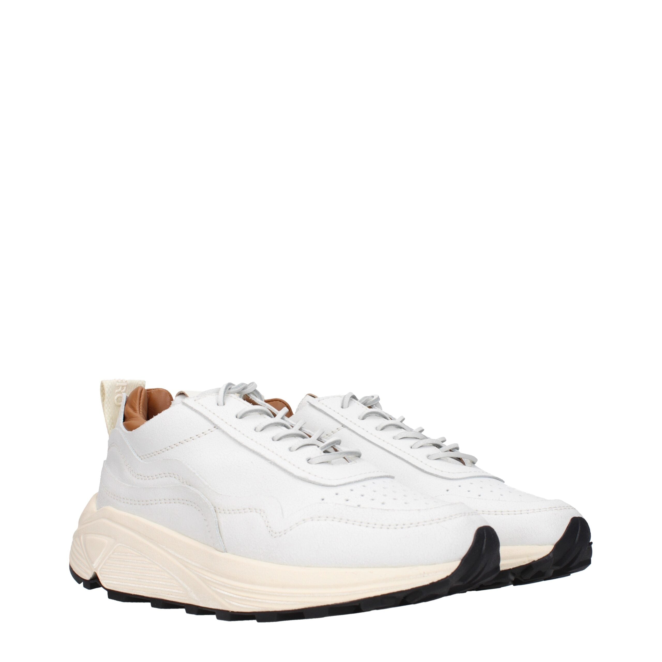 Buttero Weiße Leder Chunky Sneaker