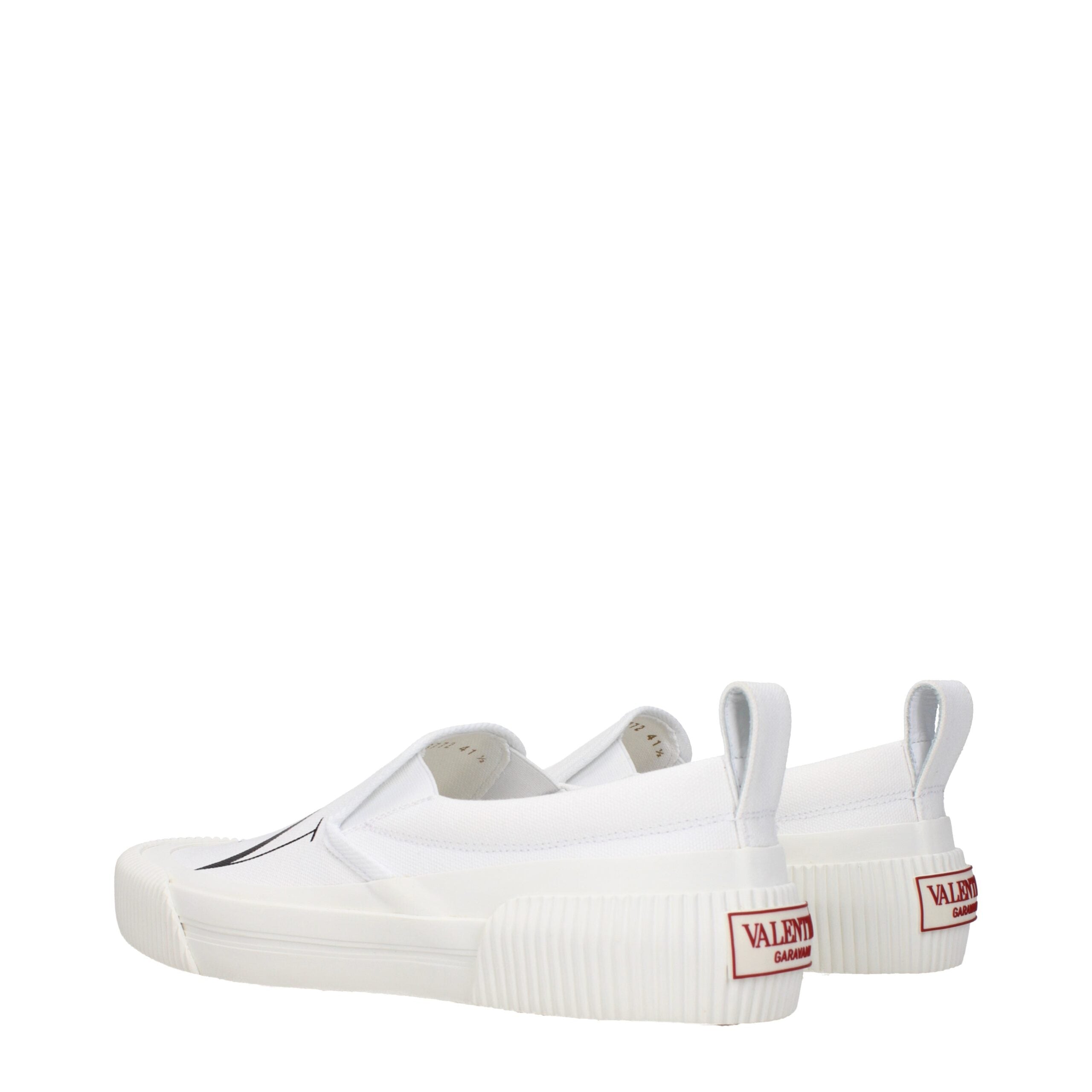 Valentino Garavani Weiße Loafer aus Stoff zum Hineinschlüpfen