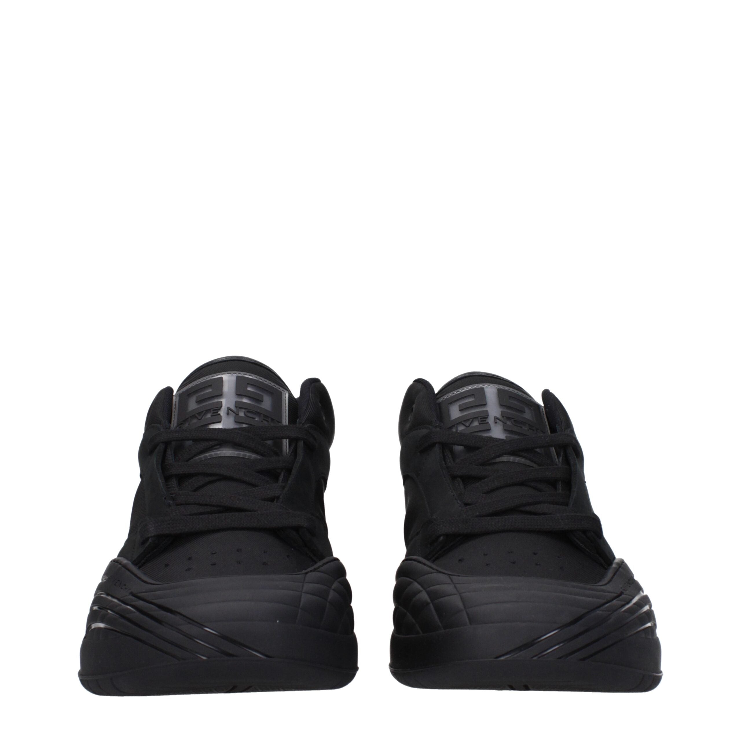 Givenchy Schwarze Stoff-Sneaker mit niedrigem Schaft