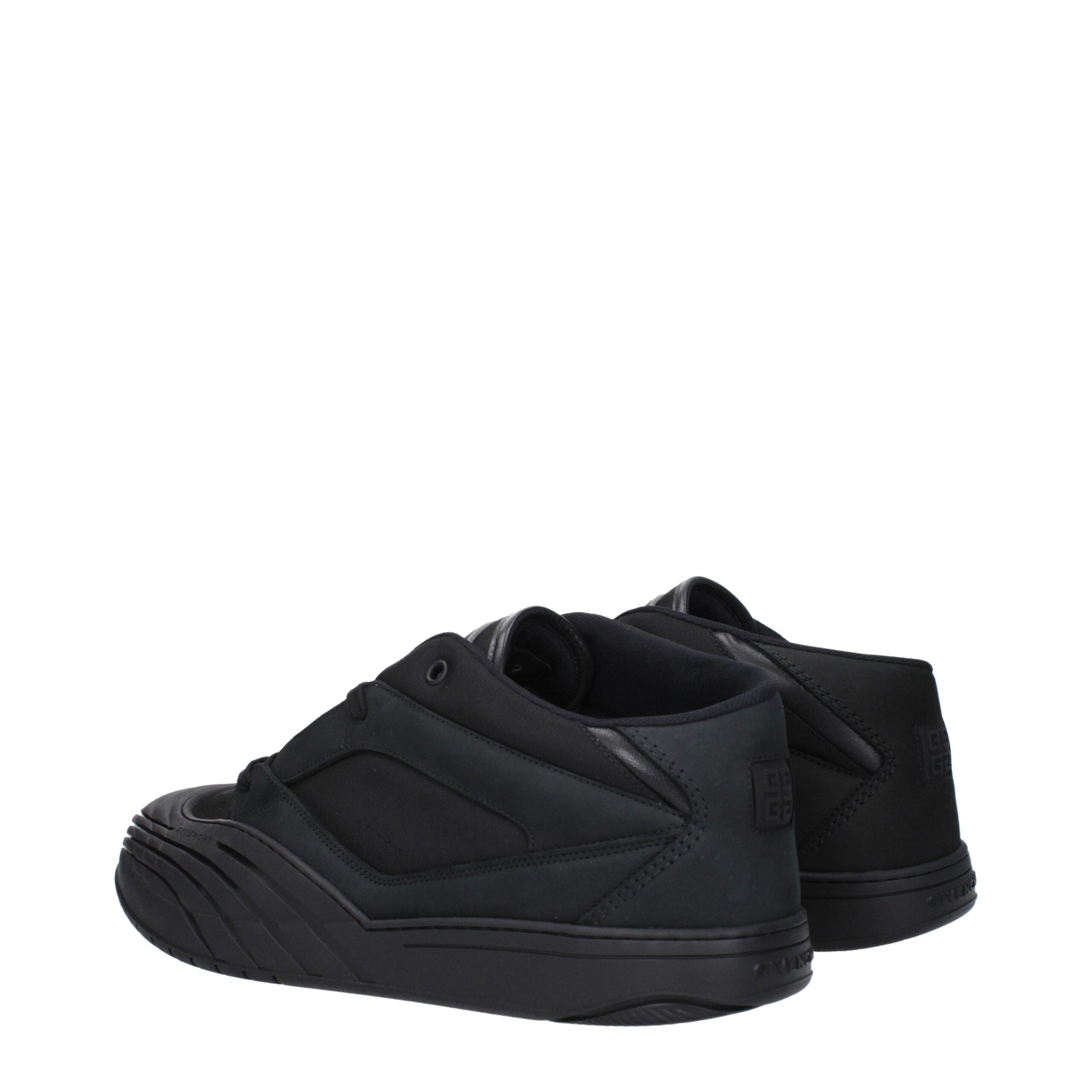 Givenchy Schwarze Stoff-Sneaker mit niedrigem Schaft