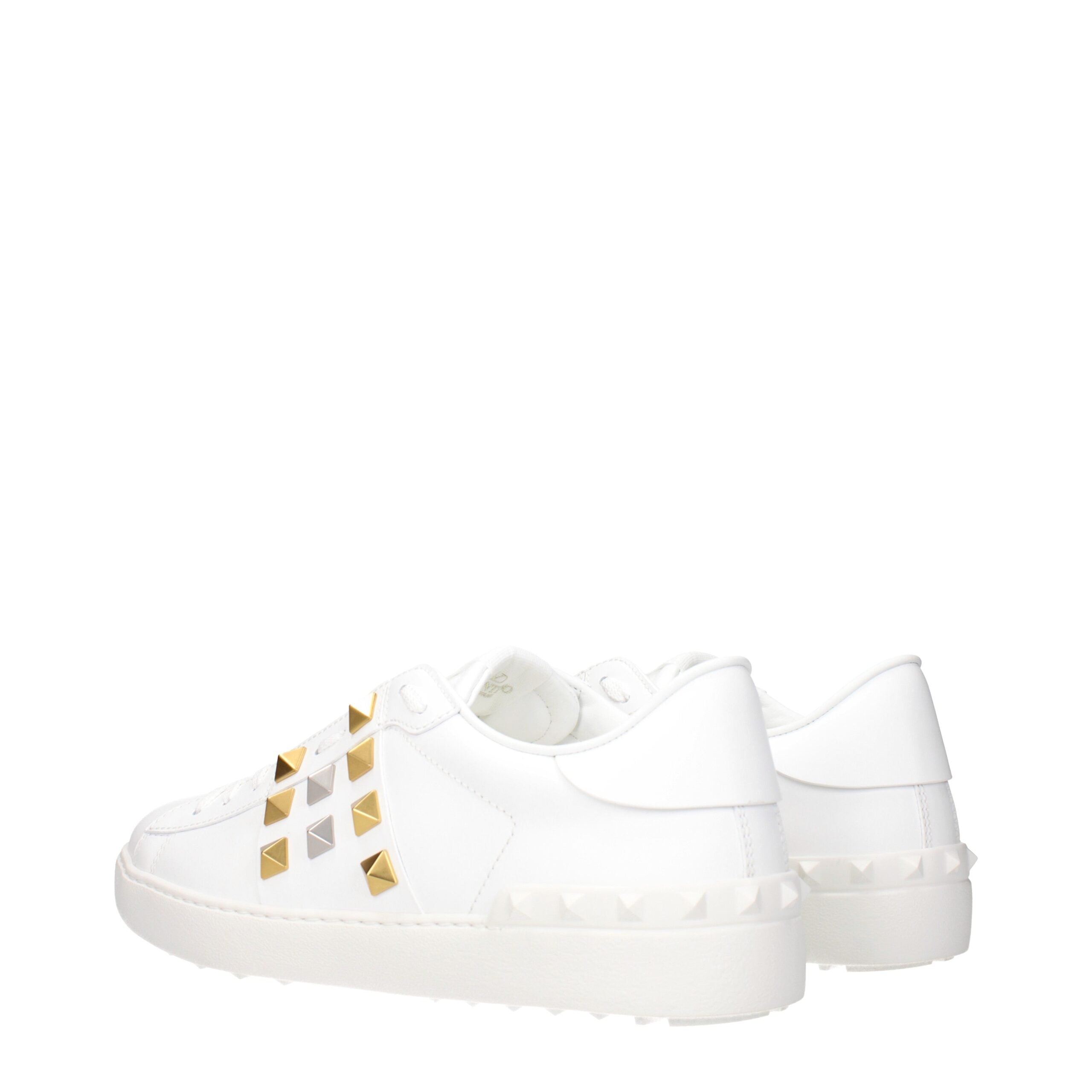 Valentino Garavani Weiße Low-Top-Sneaker aus Leder