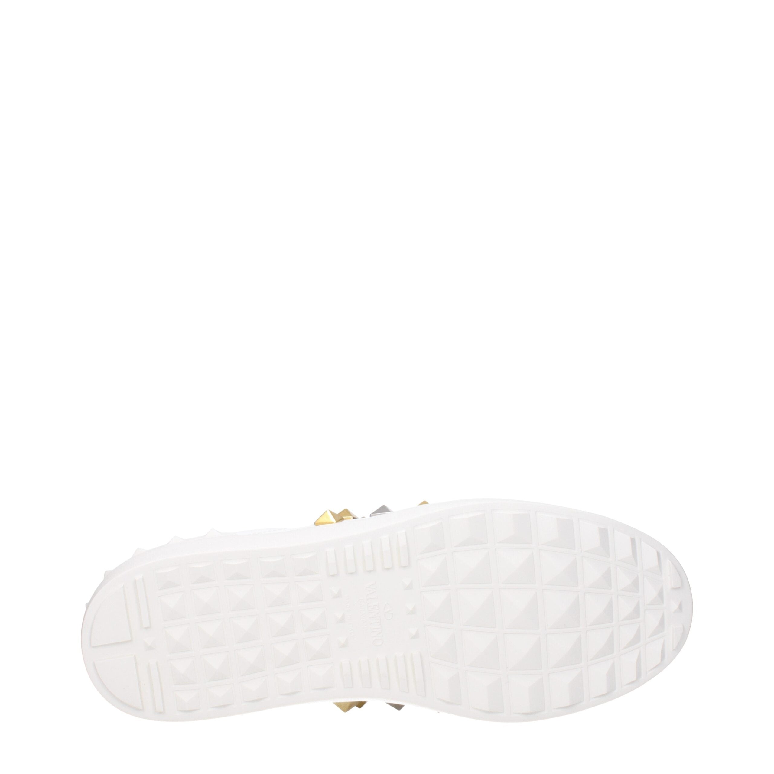 Valentino Garavani Weiße Low-Top-Sneaker aus Leder