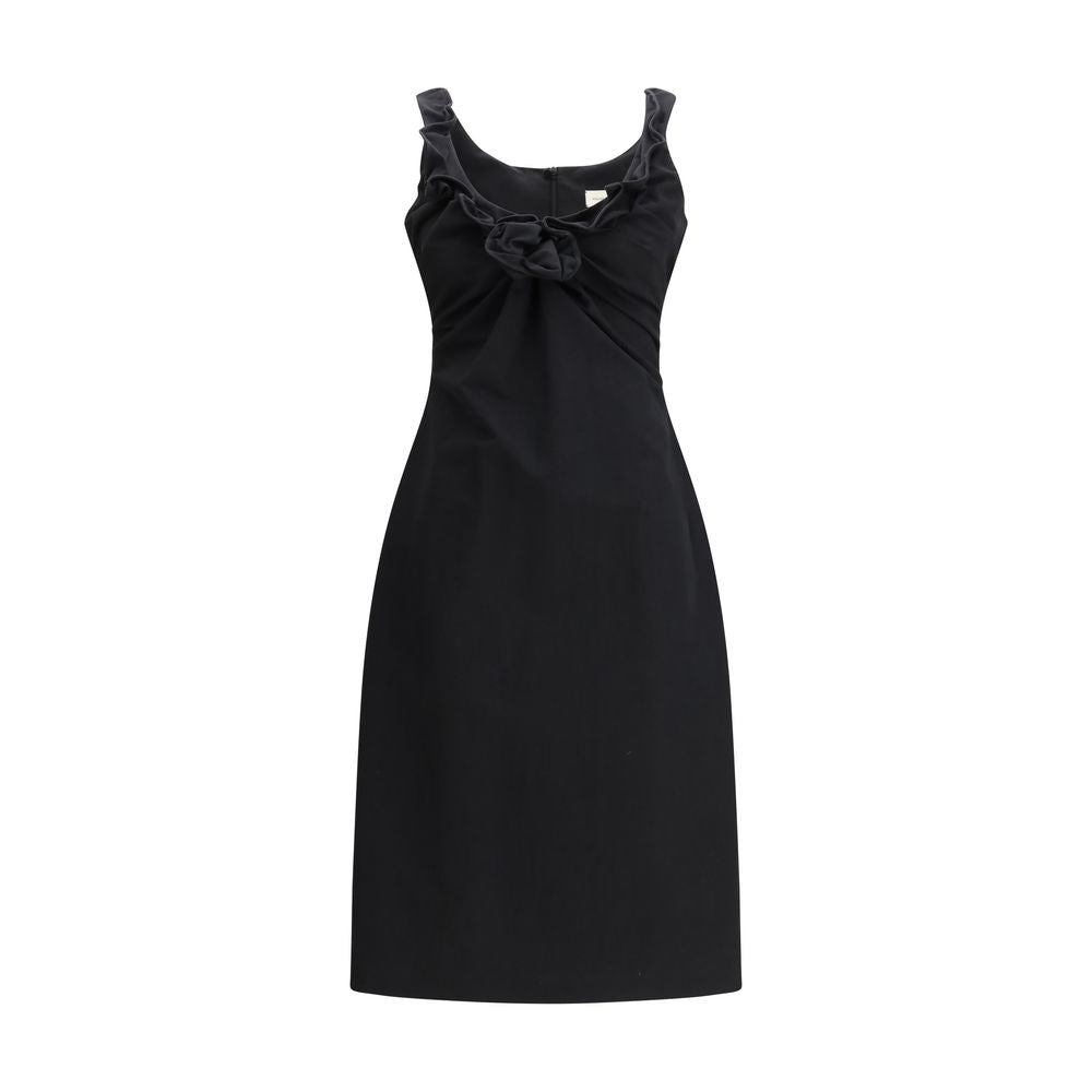 Magda Butrym Schwarzes Baumwoll-Freizeitkleid