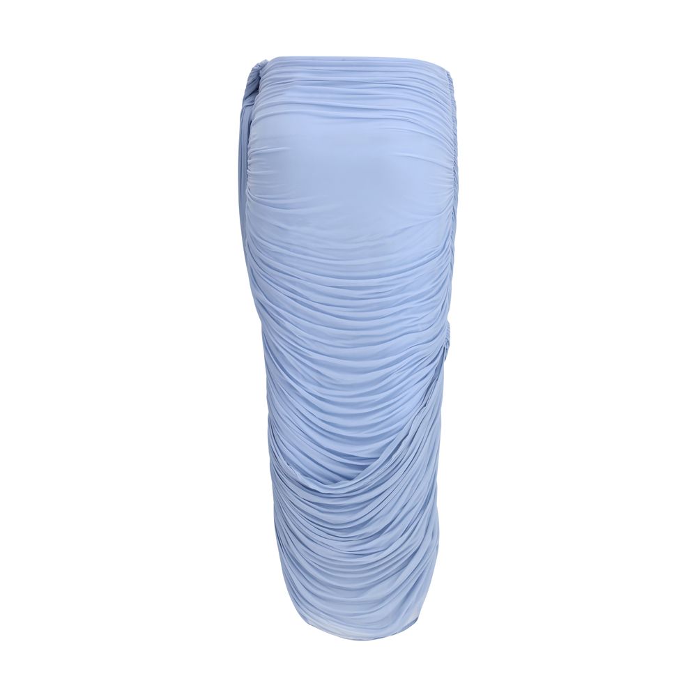 Magda Butrym Blaue Kupfer Midi-Rock