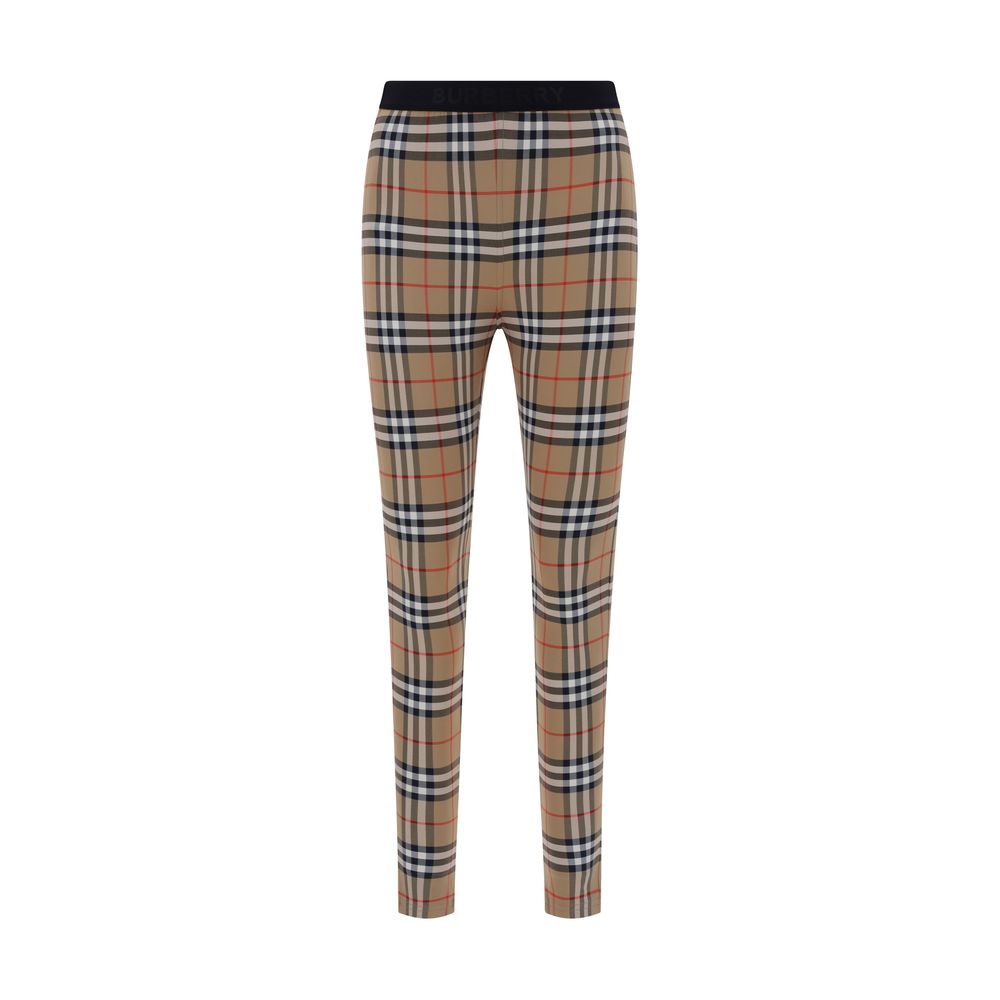 Burberry Braune Polyamid-Leggings