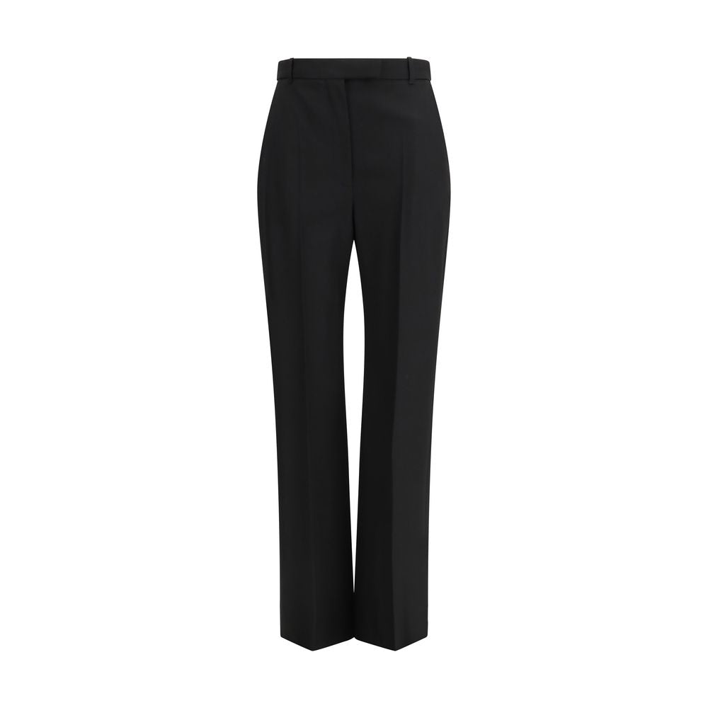 Alexander McQueen Schwarze Baumwoll-Röhrenhose