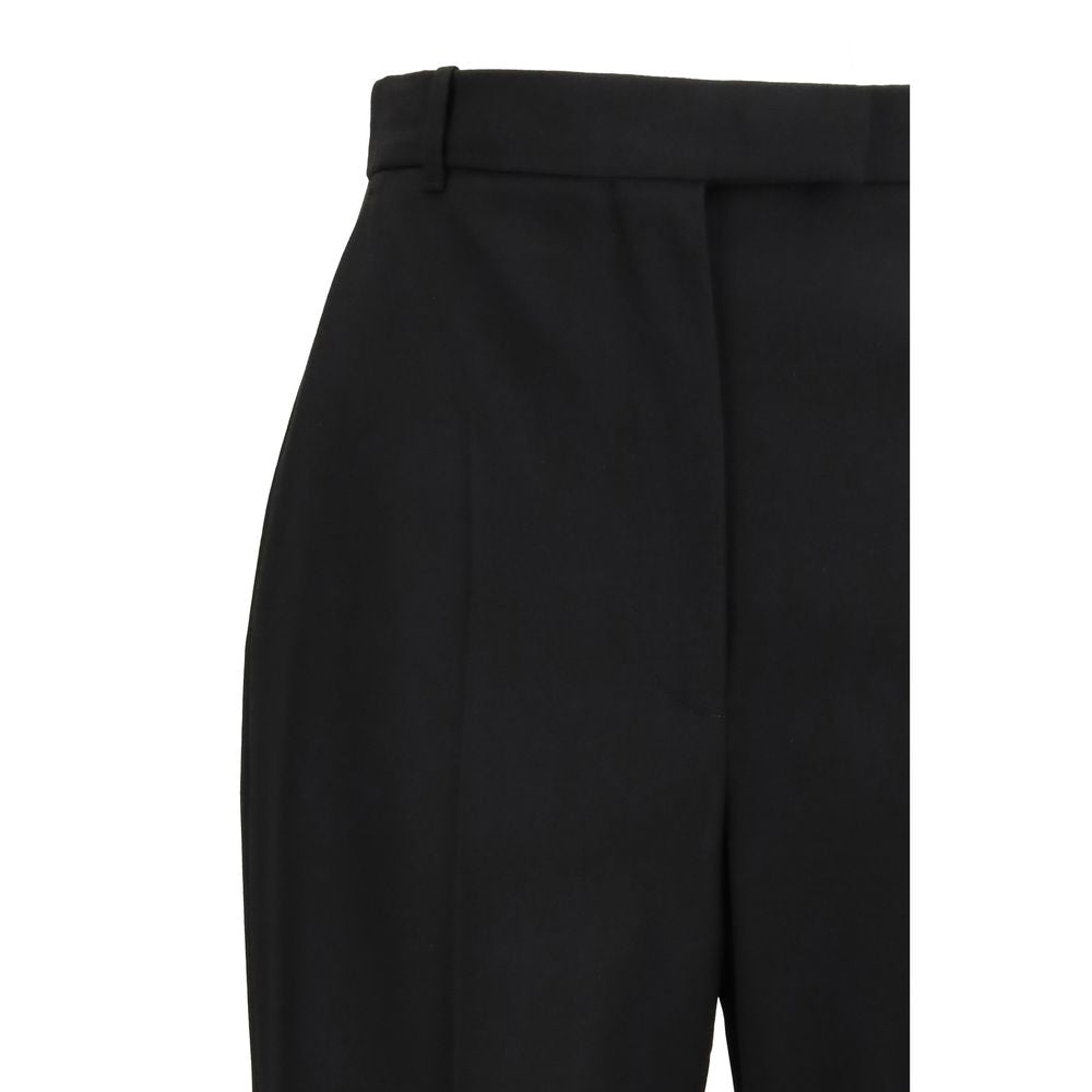 Alexander McQueen Schwarze Baumwoll-Röhrenhose