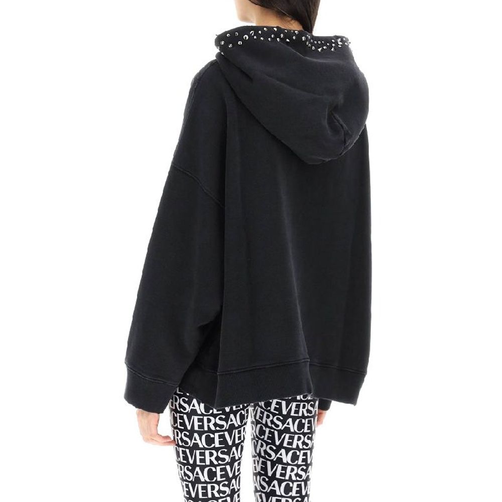 Versace Schwarzer Baumwoll-Sweatshirt