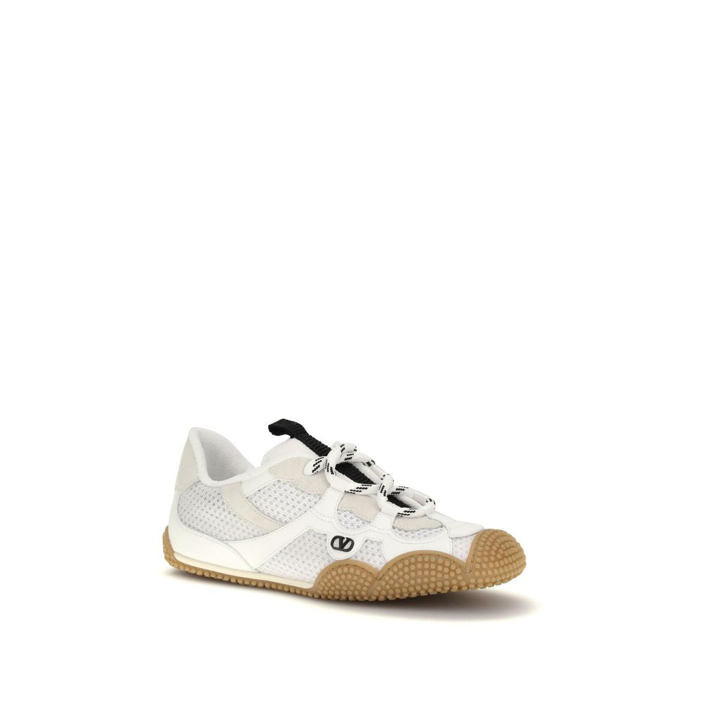 Valentino Garavani Weiße Kalbsleder Bos Taurus Athletic Sneaker
