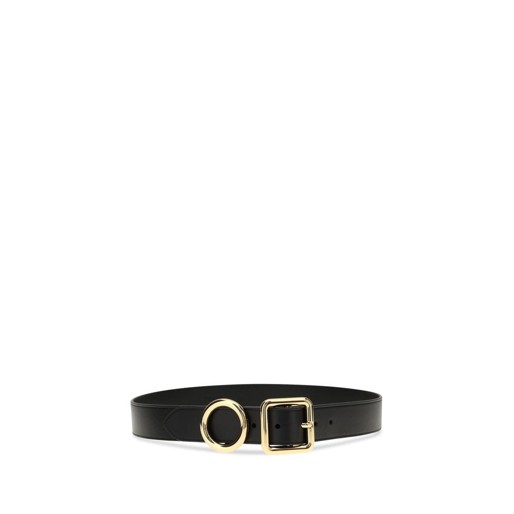 Jacquemus Schwarzer Kalbsleder Bos Taurus Regular Gürtel