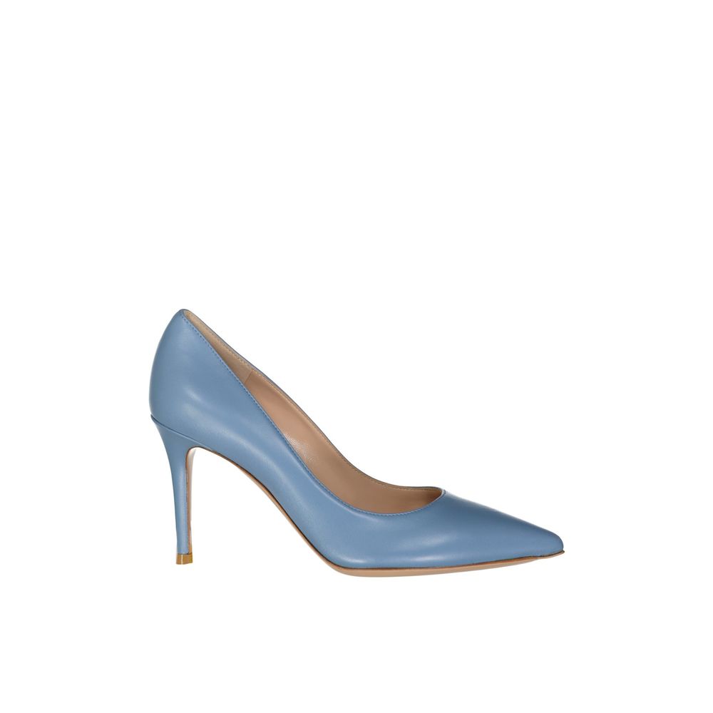 Gianvito Rossi Blaue Lederpumps